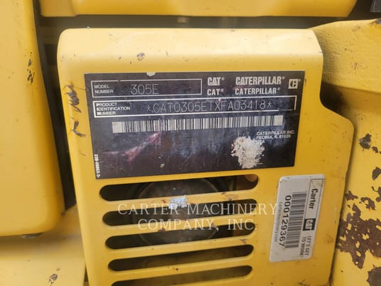 Cat 305 E CR, Mini Excavator, 1741 hours, S/N: XFA03418, 2014 - Image 6