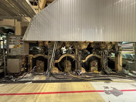 Valmet, 140" tissue machine, twin wire, wt, crep, 100 TPD, 1988 - Image 4