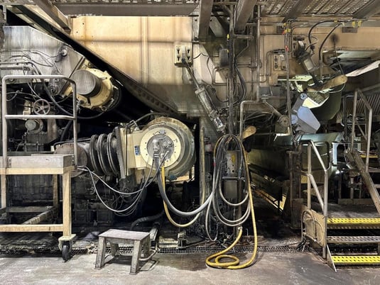 Valmet, 140" tissue machine, twin wire, wt, crep, 100 TPD, 1988 - Image 8