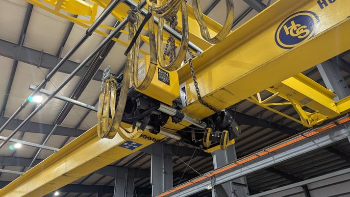 2 Ton, R & M, 46' 9" span, 20' lift, class D, pendant, 460 V., 2017, Qty 2 Available [#2602] - Image 4