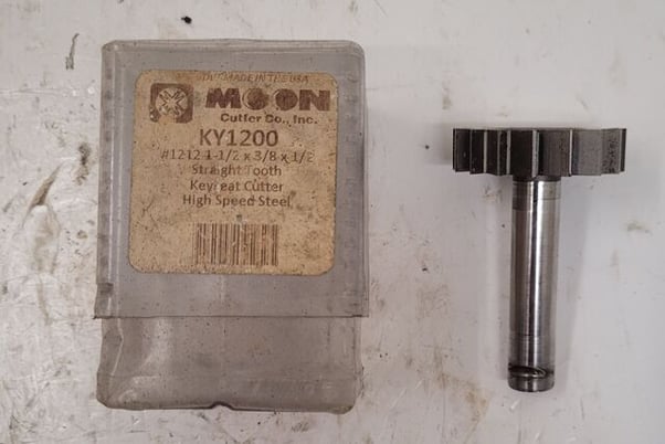 Moon Cutter Co Inc  Straight Tooth Keyseat Cutter - 1-1/2 x 3/8 x 1/2 - Image 1