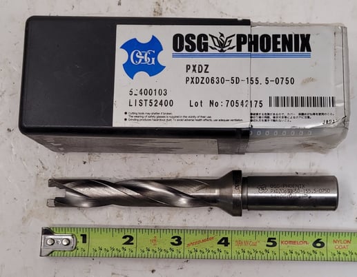 Osg phoenix pxdz0630-5d-155.5-0750 indexable drill - Image 1