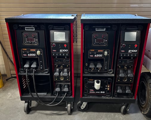 Lincoln Electric #Apex-2100, 3 weld heads helix T55, C663, and C450 - Image 2