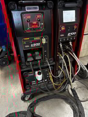 Lincoln Electric #Apex-2100, 3 weld heads helix T55, C663, and C450 - Image 6