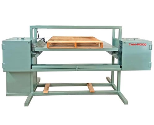 Cam-Wood #1AM-010-G, Bandsaw Pallet Dismantler, 60" x unlimited length Pallet Size, 60" width x 48" D Table - Image 3