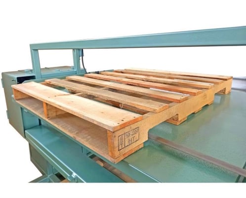 Cam-Wood #1AM-010-G, Bandsaw Pallet Dismantler, 60" x unlimited length Pallet Size, 60" width x 48" D Table - Image 4