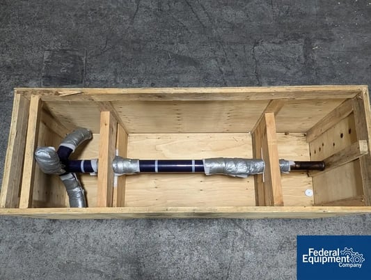 300 gallon Pfaudler, Glass Lined Retreat Curve Agitator, 76" overall, 34" span, DTW end - Image 1