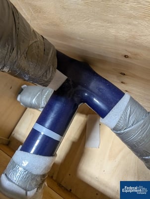 300 gallon Pfaudler, Glass Lined Retreat Curve Agitator, 76" overall, 34" span, DTW end - Image 4