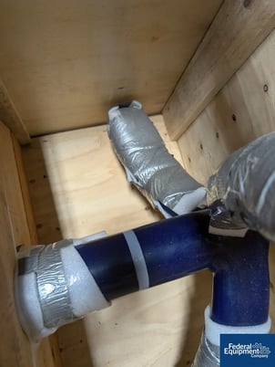 300 gallon Pfaudler, Glass Lined Retreat Curve Agitator, 76" overall, 34" span, DTW end - Image 5