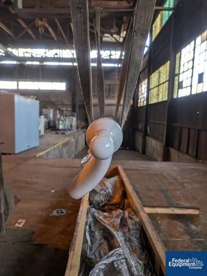 2000 gallon Pfaudler, 3-Finger Glass-Lined Baffle, 119" overall, 15" span, unused - Image 3