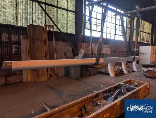 2000 gallon Pfaudler, 3-Finger Glass-Lined Baffle, 119" overall, 15" span, unused - Image 5