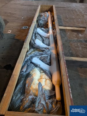 2000 gallon Pfaudler, 3-Finger Glass-Lined Baffle, 119" overall, 15" span, unused - Image 6