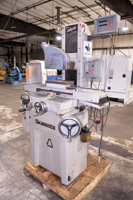 7.5" x 14" Okamoto #612/14 Linear, precision surface grinder with DRO's, 2 HP - Image 4