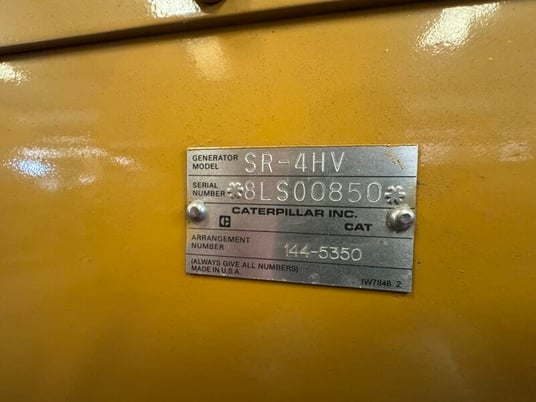 2000 KW, 1800 RPM, Caterpillar #SR-4HV, generator end, 7200/12470 Volts, 3-phase, sound attenuated enclosure - Image 8