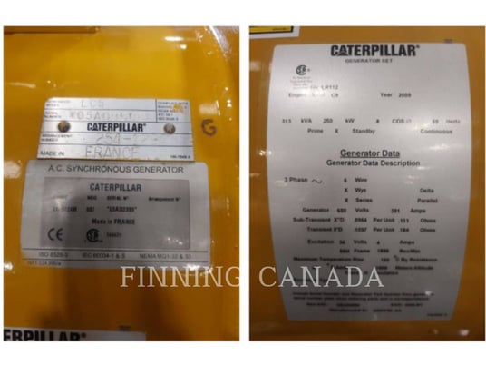250 KW Caterpillar C9, Stationary Generator Set, Diesel, 1800 RPM, 600V, 2009 - Image 5
