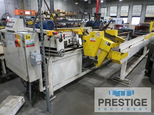 .5" -3" Haven #960, Wire Brush Double End Tube De-Burring Machine, 2.25" Square Tube capacity, 4000/hr. Cycle - Image 2