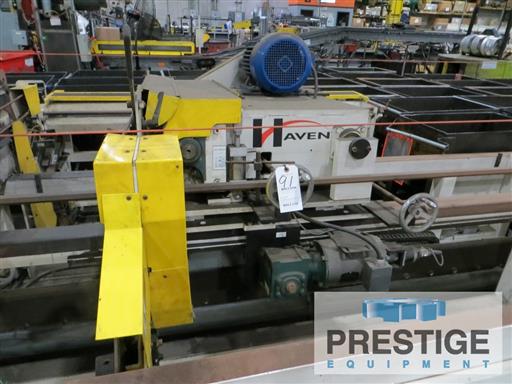 .5" -3" Haven #960, Wire Brush Double End Tube De-Burring Machine, 2.25" Square Tube capacity, 4000/hr. Cycle - Image 3