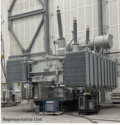 168/224/280 MVA 525000Y Primary, 34500Y Secondary, Hitachi - Image 1