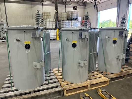 167 KVA 24940GrdY/14400 Primary 2400/4160Y Secondary, Carte Transformers, 1 phase, CANADA - Image 3