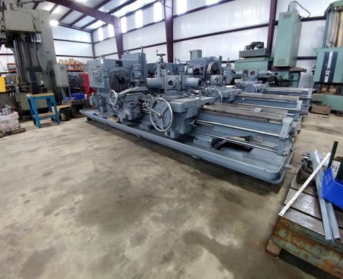 No. 4A Warner & Swasey, M3550, square head, saddle type turret lathe, 28-1/4" swing o/bed ways, 62" center - Image 3