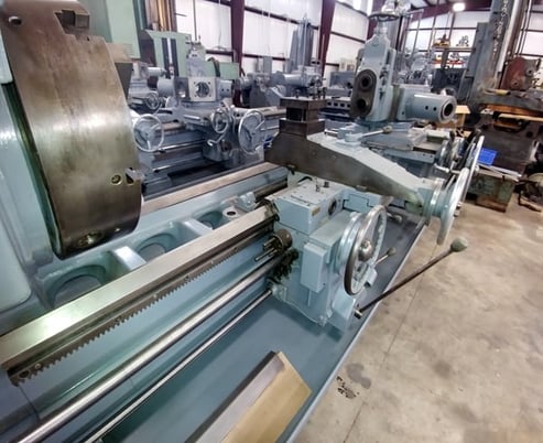 No. 4A Warner & Swasey, M3550, square head, saddle type turret lathe, 28-1/4" swing o/bed ways, 62" center - Image 5