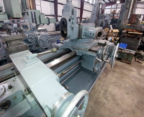 No. 4A Warner & Swasey, M3550, square head, saddle type turret lathe, 28-1/4" swing o/bed ways, 62" center - Image 7