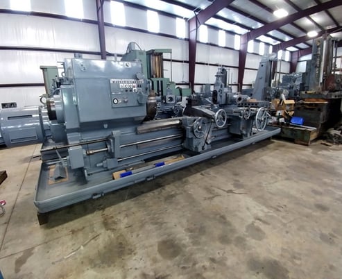 No. 4A Warner & Swasey, M3550, square head, saddle type turret lathe, 28-1/4" swing o/bed ways, 62" center - Image 9
