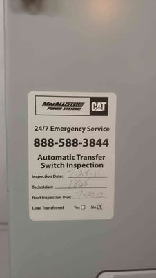 104 Amp. ASCO Series 300 #D00300B30104N10C, Automatic Transfer Switch, 3PH, 104 A, 480 Volts - Image 2