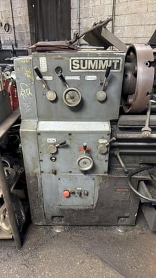Summit #20-3X60, engine lathe, 3" bore, 17" chuck 4 jaw, tailstock, Steady Rest, Follow Rest, coolant tray - Image 4