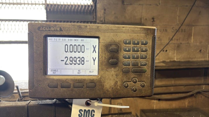 Bridgeport, Vertical Mill, 9" x 48" Table, variable speed, 2 HP, AcuRite digital read out, Jacobs chuck - Image 9