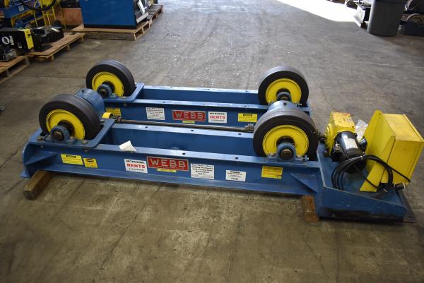 10 Ton, Webb #T-18-16, 20000 lb., tank turning roll, hand pendant controller - Image 3