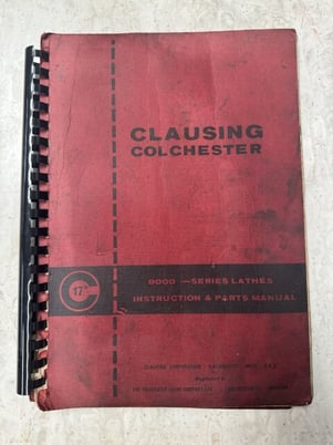 OME Clausing 8000 Series 17" Lathe Parts Catalog & Operator Instruction Manual - Image 4