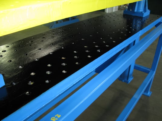 5 Ton, 53 x 18", down-act, 34" daylight, 24" stroke, (2) 4" bore cylinders rated to 1000 psi, #2188 (3 - Image 4