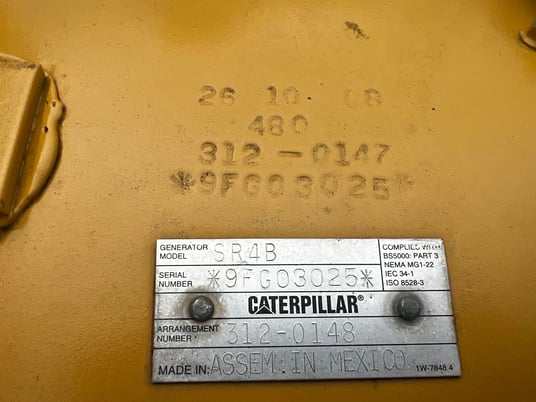 545 KW, Caterpillar #SR4B, generator end to fit 3412 or C18, 2008 - Image 7