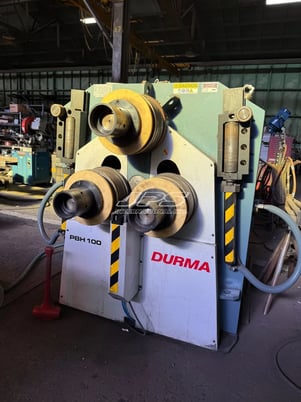 4" x 4" x .5" Durma #PBH-100, profile angle bending roll, hydraulic, 3 motorized rollers, 2017 - Image 3