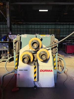 4" x 4" x .5" Durma #PBH-100, profile angle bending roll, hydraulic, 3 motorized rollers, 2017 - Image 4