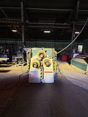 4" x 4" x .5" Durma #PBH-100, profile angle bending roll, hydraulic, 3 motorized rollers, 2017 - Image 5