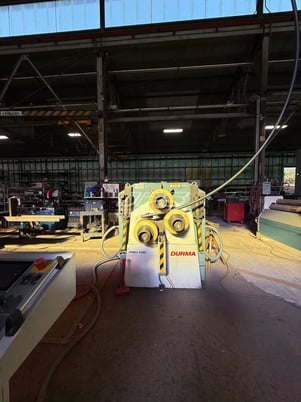 4" x 4" x .5" Durma #PBH-100, profile angle bending roll, hydraulic, 3 motorized rollers, 2017 - Image 6
