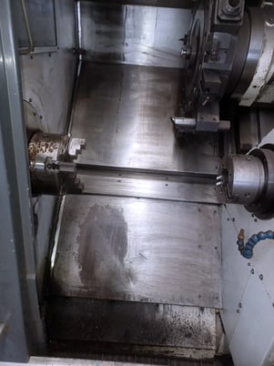 Takisawa #TNR-200YS, CNC lathe, 8" chuck, Fanuc 18i-TB, live tool, chip conveyor, parts catcher, 2010 - Image 3
