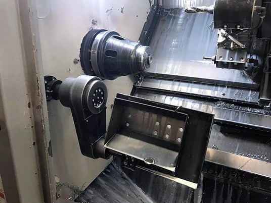Hwacheon #160A, CNC lathe, 21.6" swing, 6" collet chuck, 1.7" bar, 11.8"dia., 11.81" length, A2-5, 12 turret - Image 7