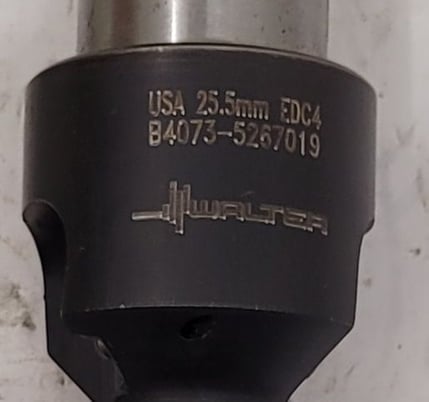 Walter B4073-5267019 - 25.5mm Indexable Thru Coolant Spade Drill - Image 3
