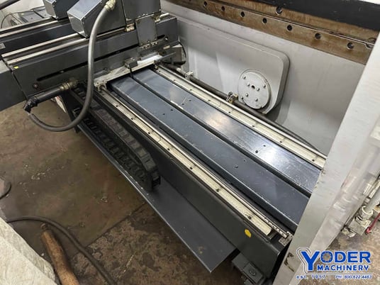 90 Ton, Cincinnati #90AFx10, CNC hydraulic press brake, 12' overall, 126" between housing, 10" stroke, 1990 - Image 6