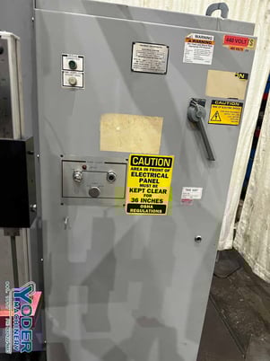 90 Ton, Cincinnati #90AFx10, CNC hydraulic press brake, 12' overall, 126" between housing, 10" stroke, 1990 - Image 10