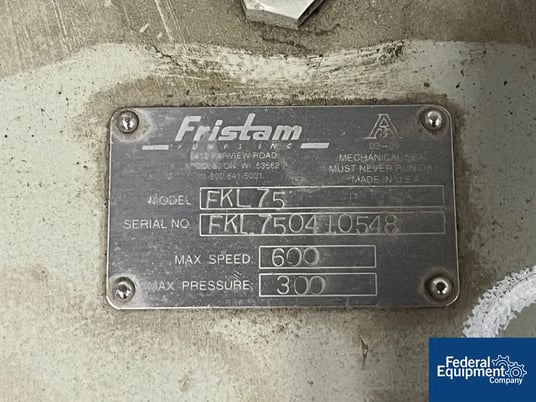 94 GPM Fristam #FKL75, Rotary Lobe Pump, Stainless Steel, 2.5", 0.156 gal/ revol, on base w/ motor - Image 2