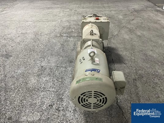 94 GPM Fristam #FKL75, Rotary Lobe Pump, Stainless Steel, 2.5", 0.156 gal/ revol, on base w/ motor - Image 5