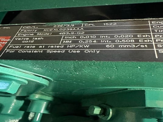 35 KW Cummins, Onan #4B3.9-G2, diesel generator, skid mounted, 120/240 Volts, 1832 hours, 1999 - Image 3