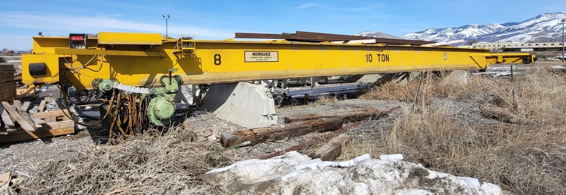 10 Ton, Milwaukee Crane & Equipment Co., bridge crane, 52' span, single girder - Image 1