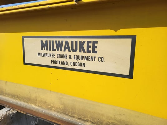 10 Ton, Milwaukee Crane & Equipment Co., bridge crane, 52' span, single girder - Image 9