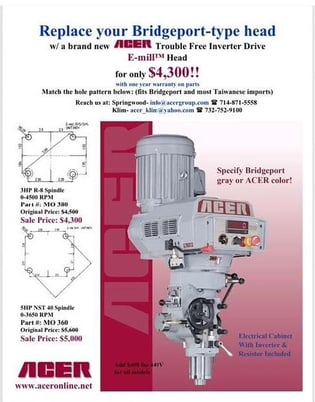 Acer #E-Mill, vertical mill - Image 1