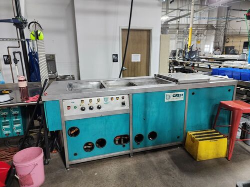Crest #OCJ-1826, manual 4-station ultrasonic cleaning system, 18" W x 26" L x 18" H, 1999 - Image 1